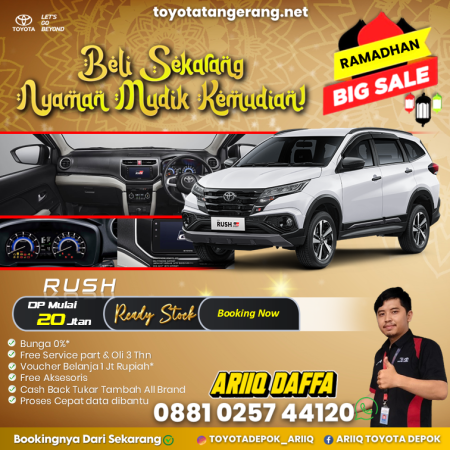 Promo Rush GR sport terbaru