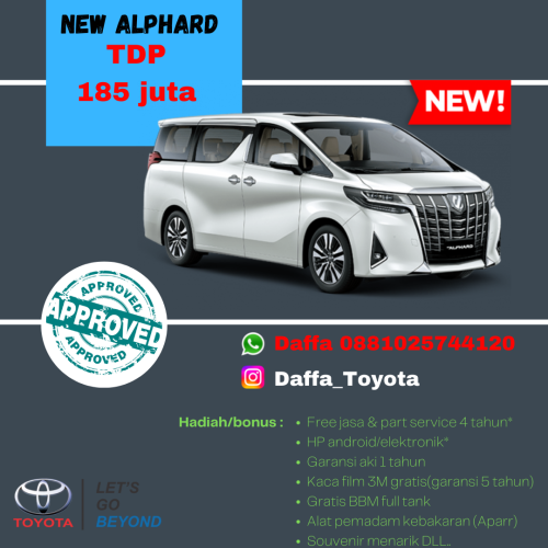 Promo All New Alphard G AT terbaru